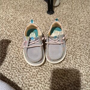 Hey Dude Kids Gray Moccasins
